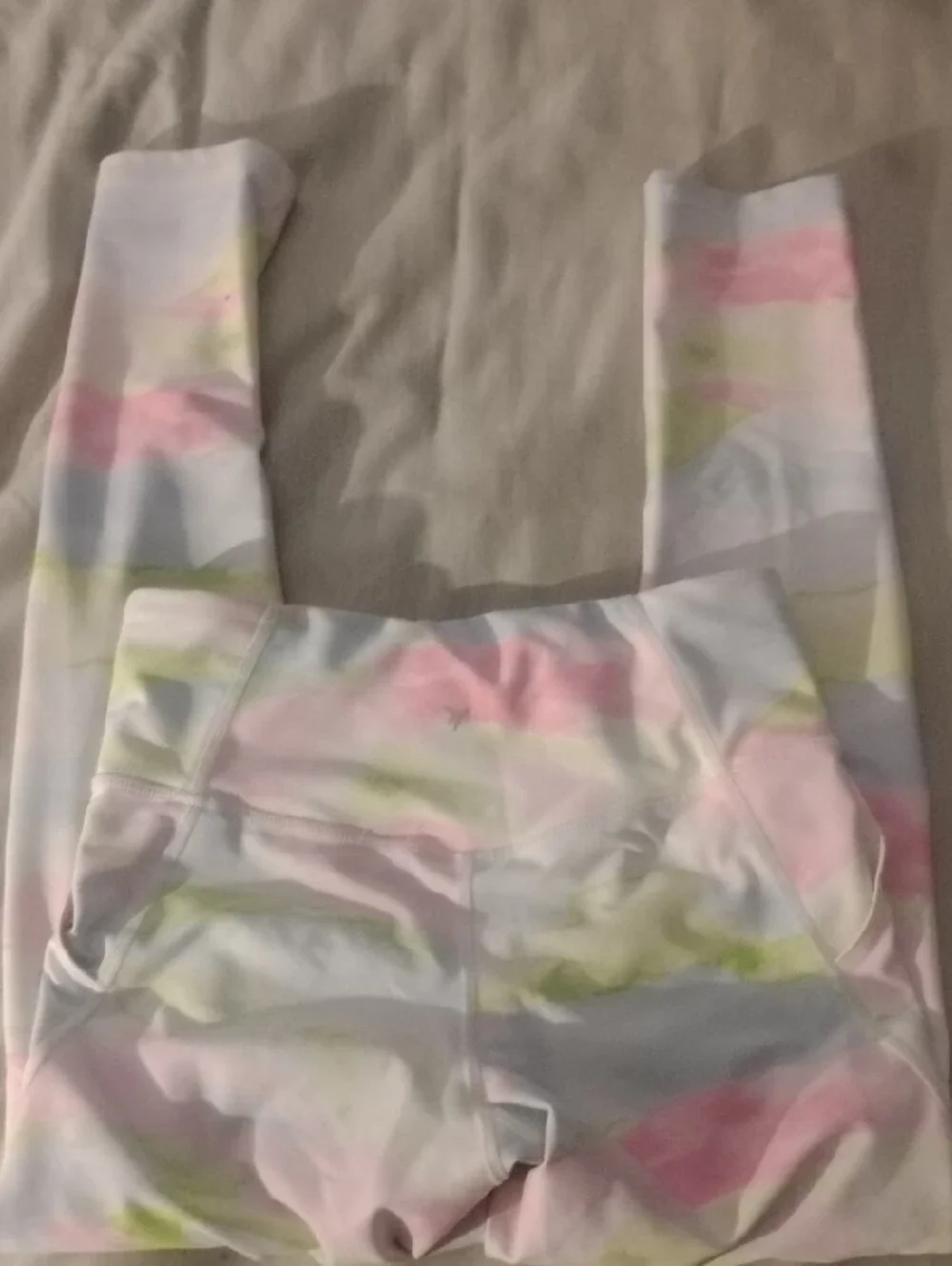Pastel Tie-Dye High-Waist Leggings